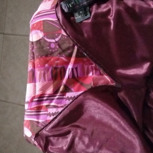 Vtg Girlfriend by Silversilk Italy midi skirt L euc - Picture 5 of 7